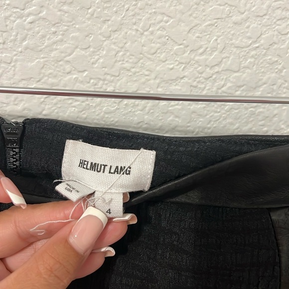 Helmut Lang Assymetrical Leather Skirt - Picture 5 of 7